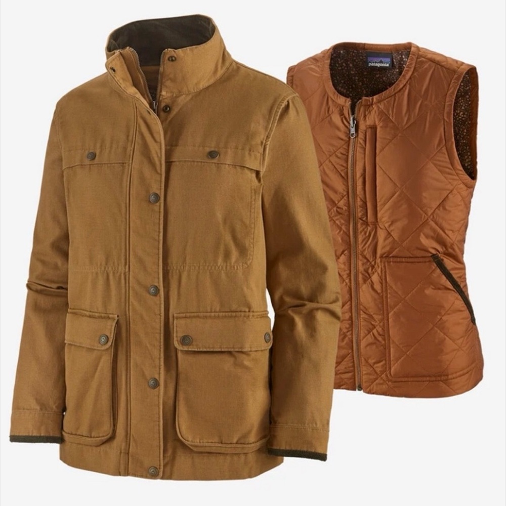Patagonia Prairie Dawn 3 in 1 Barn Coat and Vest Set